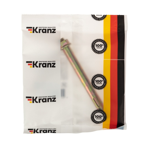 картинка Болт анкерный с гайкой 12х129 пакет (1 шт/уп) KRANZ от магазина Сантехстрой