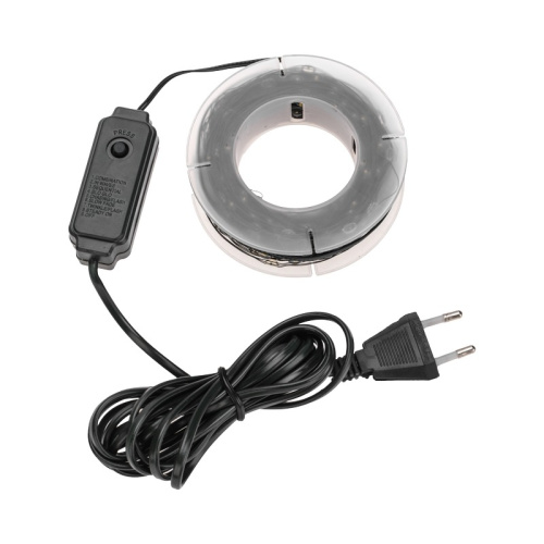 картинка Гирлянда Роса с контроллером 50м,  500LED,  IP20, 230В,  зеленый провод,  теплое белое свечение от магазина Сантехстрой