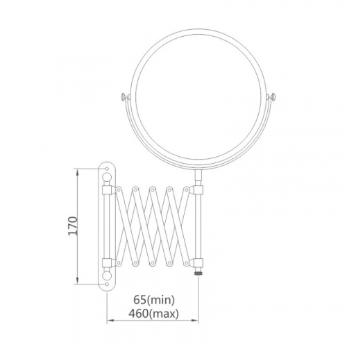 картинка Зеркало косметическое Haiba увеличительное (HB6406) от магазина Сантехстрой