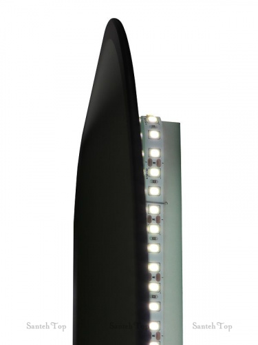 картинка Зеркало Art&Max Siena AM-Sie-1000-700-DS-F 100х70 см, с подсветкой, черный от магазина Сантехстрой