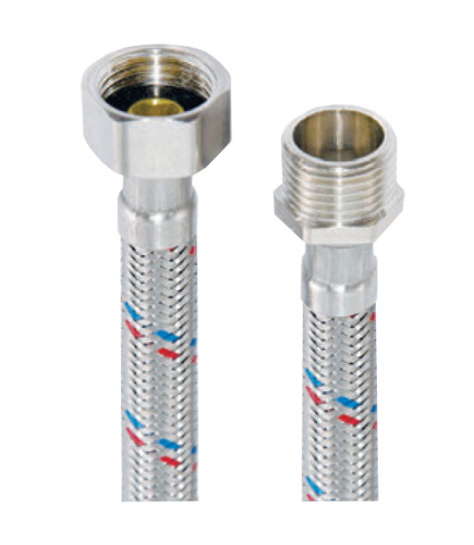 картинка Гибкая подводка KRAFTER для воды 80 см., 1/2", вн. - нар. (KRLux710) от магазина Сантехстрой