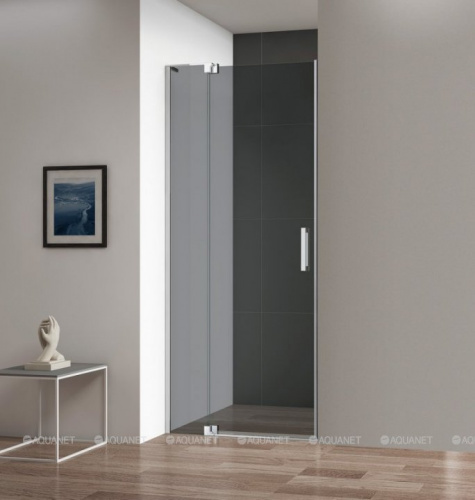картинка Душевая дверь Cezares Slider B-1-80/90-GRIGIO-Cr от магазина Сантехстрой