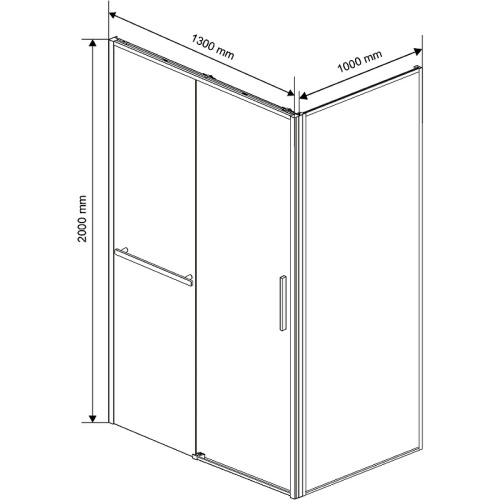 картинка Душевой уголок Vincea vsr-1ss1013clb от магазина Сантехстрой