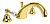 изображение смеситель на борт ванны золото 24 карат, ручка swarovski cezares vintage vintage-bvdm-03/24-sw