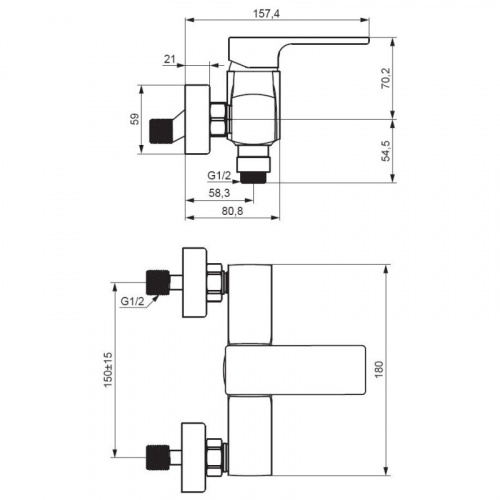 фото 532000000 gala смеситель для душа, хром
