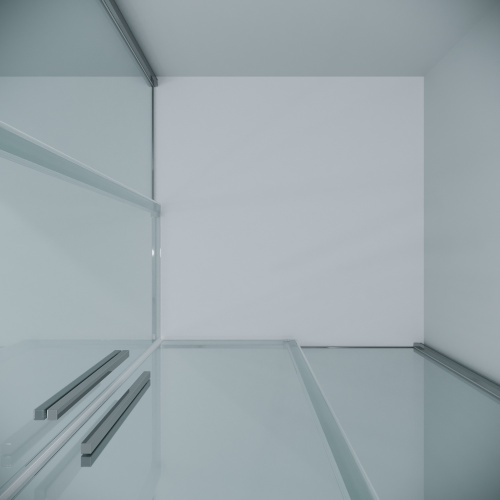 картинка Душевая перегородка 1/2 Grossman Galaxy 1/2.K33.01.10.10.00 (100х195) хром,стекло прозрачное, 1 место от магазина Сантехстрой