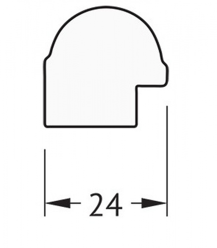 картинка Зеркало Evoform Definite 97х47 BY 0694 в багетной раме - Серебряный бамбук 24 мм от магазина Сантехстрой