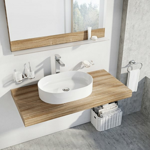 картинка Раковина-чаша Ravak Ceramic O Slim 55 XJX01155001 Белая от магазина Сантехстрой