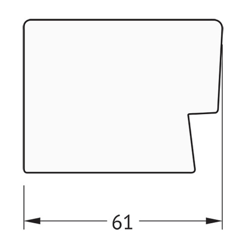 картинка Зеркало Evoform Definite 144х54 BY 3108 в багетной раме - Алюминий 61 мм от магазина Сантехстрой