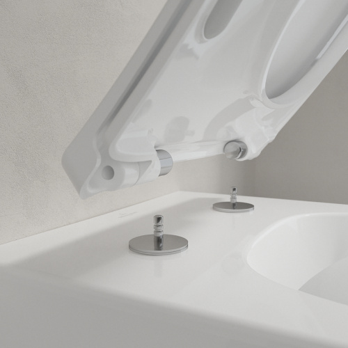 картинка Унитаз Villeroy&Boch Venticello 4611RL01 подвесной с сиденьем Микролифт от магазина Сантехстрой
