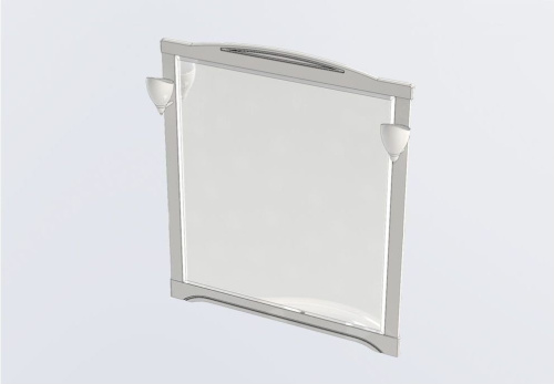 картинка Зеркало Aquanet Луис 110 белый от магазина Сантехстрой