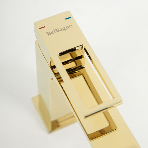 картинка Смеситель для раковины BelBagno Luce LUC-LVM-ORO Золото от магазина Сантехстрой