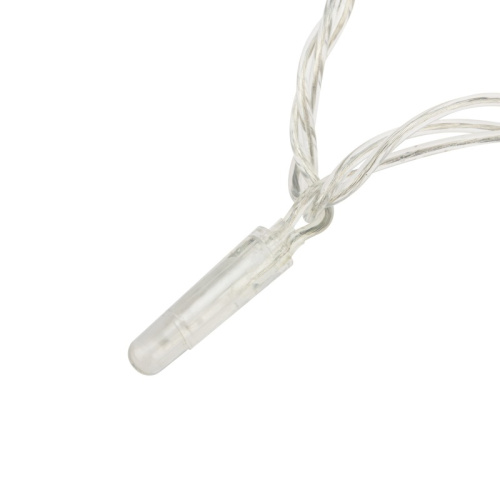 картинка Гирлянда Нить 10м,  постоянное свечение,  прозрачный ПВХ,  24В,  цвет Тёплый белый от магазина Сантехстрой