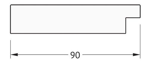 картинка Зеркало Evoform Definite 150х60 BY 3117 в багетной раме - Золотые дюны 90 мм от магазина Сантехстрой