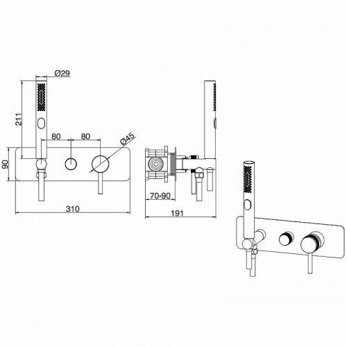 фото смеситель для душа allen brau 5.31009-00 хром