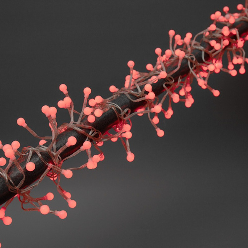 картинка Гирлянда Мишура LED 3 м прозрачный ПВХ,  288 диодов,  цвет красный от магазина Сантехстрой