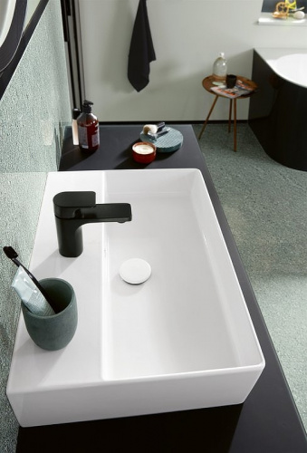 картинка Villeroy&Boch Донный клапан, диаметр, мм-32, для раковины, тип-незапираемый с решеткой, цвет альпийский белый от магазина Сантехстрой