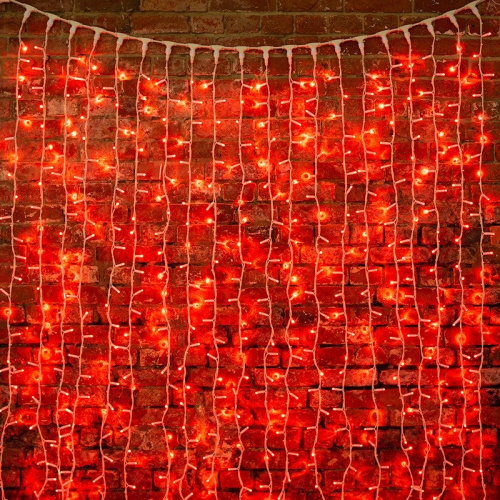 картинка Гирлянда Светодиодный Дождь 2х1,5м,  постоянное свечение,  белый провод КАУЧУК,  230 В,  диоды КРАСНЫЕ от магазина Сантехстрой
