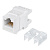 картинка Модуль Keystone Jack RJ-45(8P8C),  UTP неэкранированный,  CAT 6, тип 180 градусов,  белый REXANT PRO от магазина Сантехстрой