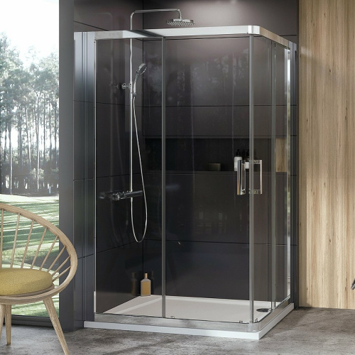 картинка Душевая дверь Ravak 10° 10RV2K-110 1ZJD0C00Z1 профиль Хром стекло Transparent от магазина Сантехстрой