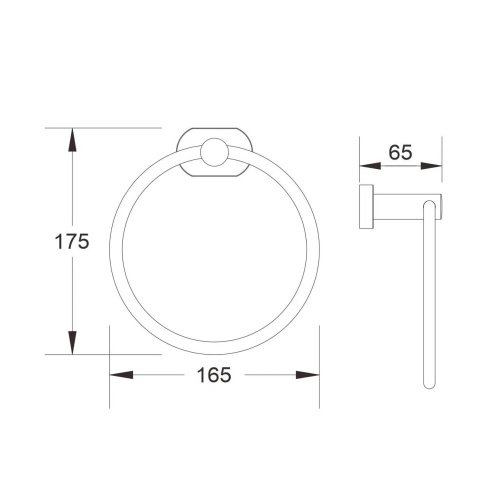 картинка Держатель для полотенец кольцо BELZ (B90104) от магазина Сантехстрой
