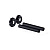 картинка Комплект декоративных трубок SR Rubinetterie Old Style, L160 x Ø18-20-1/2”, цвет чёрный матовый от магазина Сантехстрой