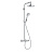 картинка HG Croma Select S Душевая система Showerpipe: верх.душ 180 2jet, ручн.душ, шланг, термостат для душа, цвет: белый/хром от магазина Сантехстрой