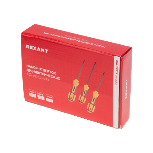картинка Набор отверток диэлектрических,  123 предмета REXANT от магазина Сантехстрой