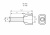 картинка Наконечник штыревой втулочный изолированный F-8 мм 2х0.75 мм² (НШВи(2) 0.75-8/НГи2 0,75-8) синий REXANT от магазина Сантехстрой