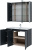 картинка Мебель для ванной Aquanet Алвита New 100 3 дверцы, антрацит от магазина Сантехстрой
