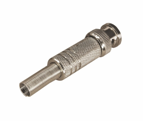 картинка Разъем BNC штекер под пайку с пружиной металл (универсальный) REXANT от магазина Сантехстрой