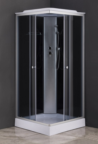 картинка Душевая кабина Loranto CS-6491G (CS-8072), 90х90х215, поддон 13 см, верхний душ от магазина Сантехстрой