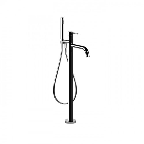 картинка Gessi Emporio Via tortona Внешние части для напольного смесителя для ванны с душевой лейкой, цвет: Chrome от магазина Сантехстрой