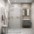 картинка Душ.ограждение 120.K33.03.1280.10.02 Pragma (120*80*195) хром, стекло шиншилла, 2 места от магазина Сантехстрой