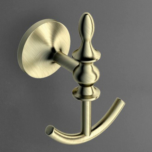 картинка Двойной крючок Art&Max Bohemia AM-E-4286B-Br Бронза от магазина Сантехстрой