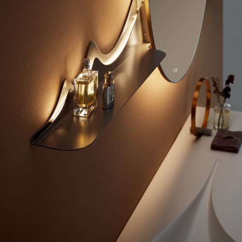 картинка Комплект мебели B&W V-2400 основной шкаф Hettich Actro, Corian, зеркало LED, Anti-fog (1800x550x550) от магазина Сантехстрой