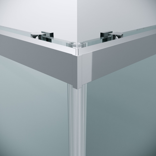 картинка Душ.ограждение 300.K33.02.8080.10.00 Cosmo (80*80*195) квадрат,раздвижная,хром,стекло прозрачное,1м от магазина Сантехстрой