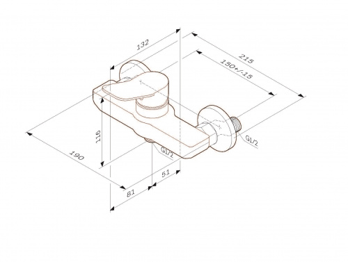 фото f85a20033 x-joy, смеситель для душа, белый, шт.