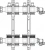 картинка Коллектор, 1", Multidis SF 4, выход-3/4" ЕК, нержавеющая сталь, со встроенными регулирующими вставками на подаче (нов.арт. 1405554) от магазина Сантехстрой