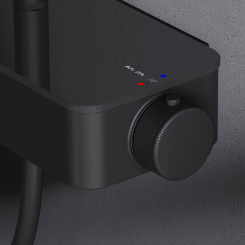 картинка F0750A422 Inspire V2.0, душевая система, набор: см-ль д/душа с термостатом, верхний душ d 250 мм, ру от магазина Сантехстрой