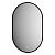 картинка Зеркало Defesto AURA DF 2931S 40х60 см, с LED-подсветкой, сенсорный выключатель, теплый белый свет, рама черная от магазина Сантехстрой