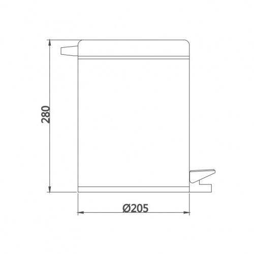 картинка Ведро для мусора Haiba 5 литров (HB702) от магазина Сантехстрой