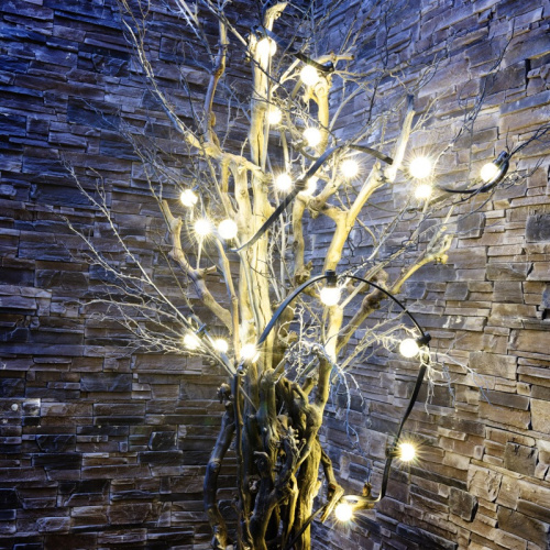 картинка Набор Белт-Лайт 10 м,  черный каучук,  30 ламп,  цвет Теплый белый,  IP65, соединяется от магазина Сантехстрой