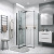 картинка Душ.ограждение 120.K33.03.1190.21.00 Pragma (110*90*195) черный матовый, стекло прозрачное, 2 места от магазина Сантехстрой