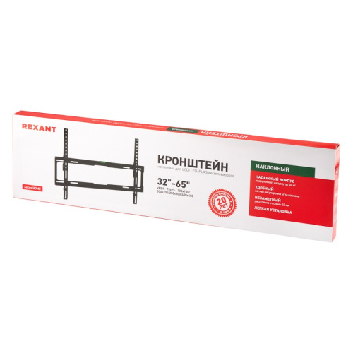 картинка Кронштейн для телевизора 32"-65",  наклонный,  серия HOME REXANT от магазина Сантехстрой