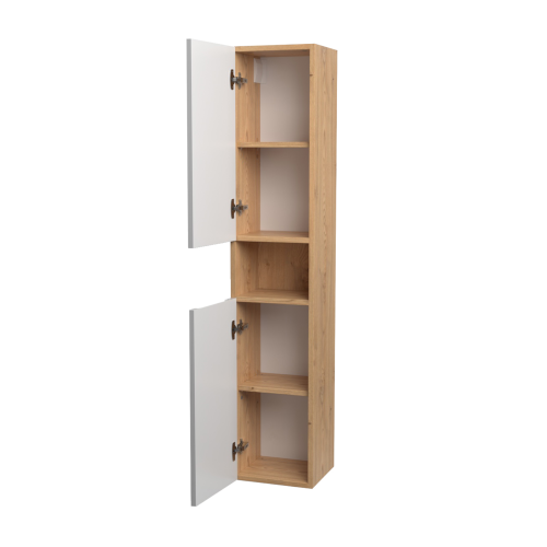 картинка Пенал Дион Белый мат/Дуб от магазина Сантехстрой