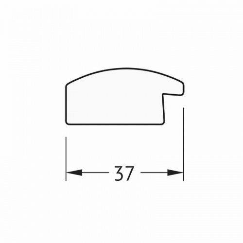картинка Зеркало Evoform Definite 90х70 BY 0683 в багетной раме - Черный дуб 37 мм от магазина Сантехстрой