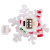 картинка Снеговик на снежинке RGB на присоске от магазина Сантехстрой