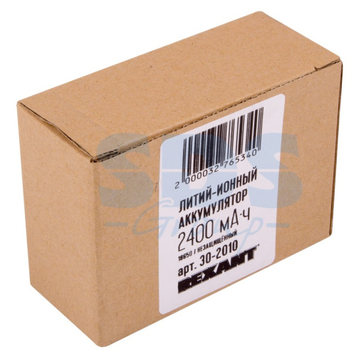 картинка Аккумулятор Li-ion 18650 3.7V 2400 mAH 10 шт.  REXANT от магазина Сантехстрой