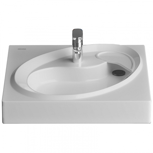 картинка Раковина Grossman Alvaro 60 1606001 на стиральную машину Белая от магазина Сантехстрой